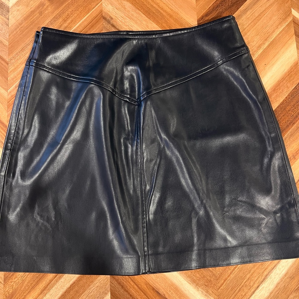 Sundays We Are Sundays Faux Leather Skirt